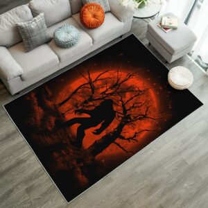Alternative view of Tapis Bigfoot Silhouette Moonlight Rug Carpet Rug Home Room Decor