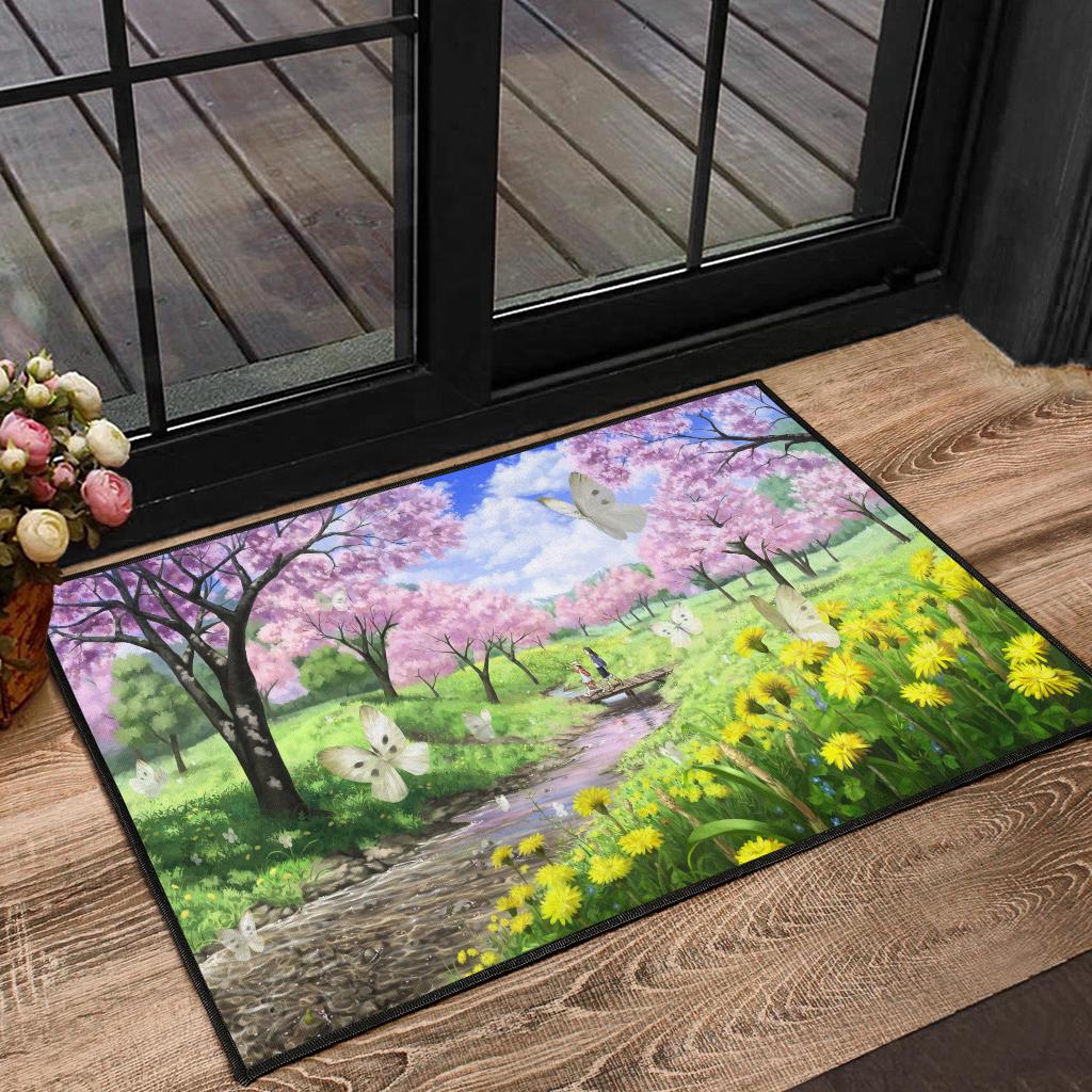 Tapis Anime Landscape Butterfly Doormat – Image 2