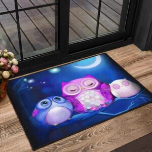 Alternative view of Tapis Owl Cute Night Doormat