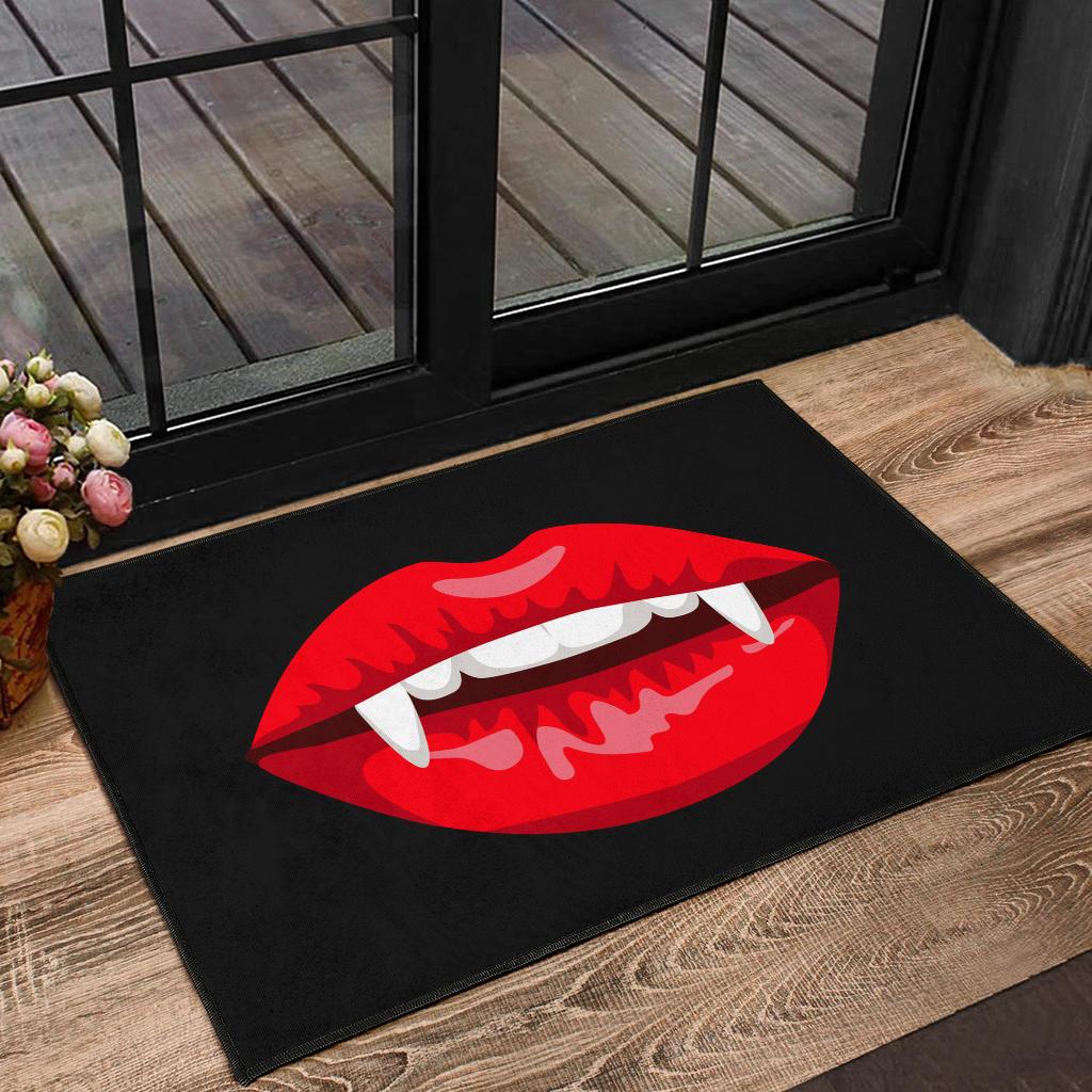 Tapis Lady Vampire Red Slip Horror Funny Doormat – Image 2