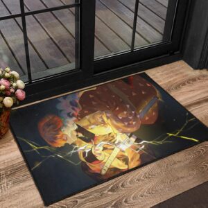 Alternative view of Tapis Anime Demon Slayer Kimetsu No Yaiba Doormat