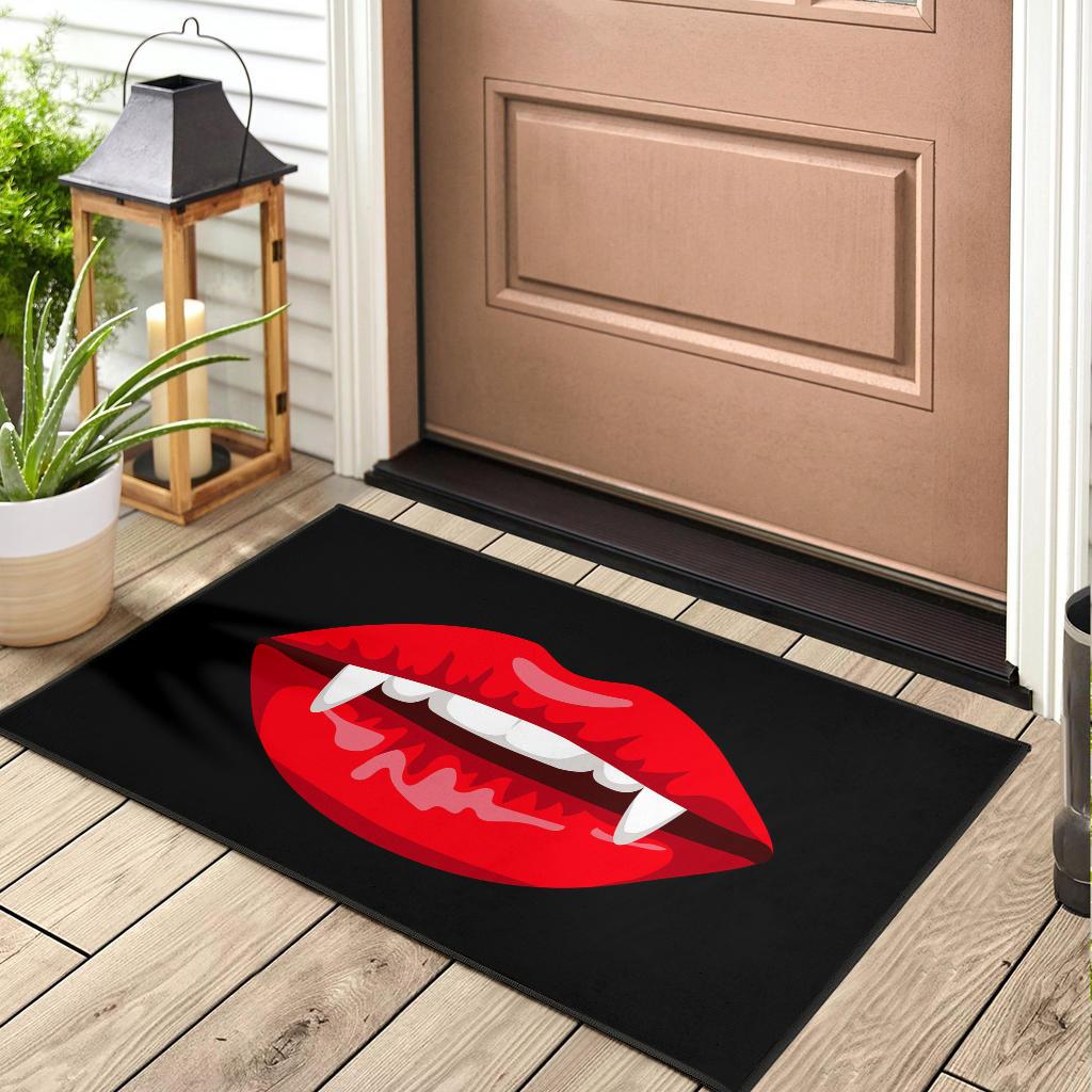Tapis Lady Vampire Red Slip Horror Funny Doormat – Image 3