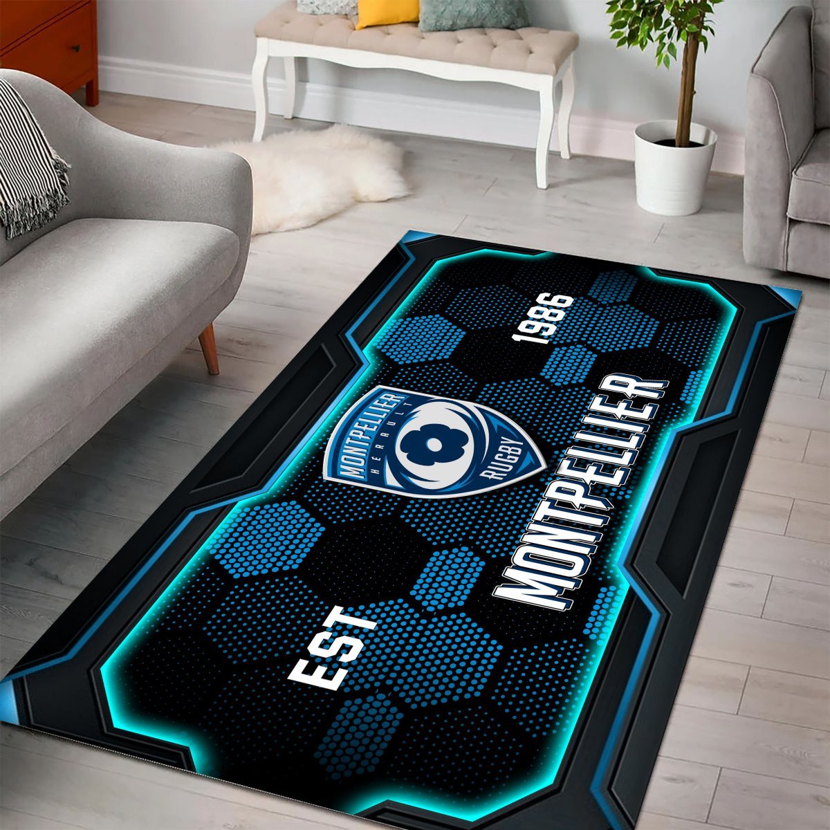 Tapis Rugby Montpellier Herault Rugby DDQRUG110387 – Image 2
