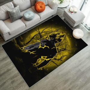 Alternative view of Tapis Goku Super Saiyan Moonlight Rug Carpet Rug Home Room Decor