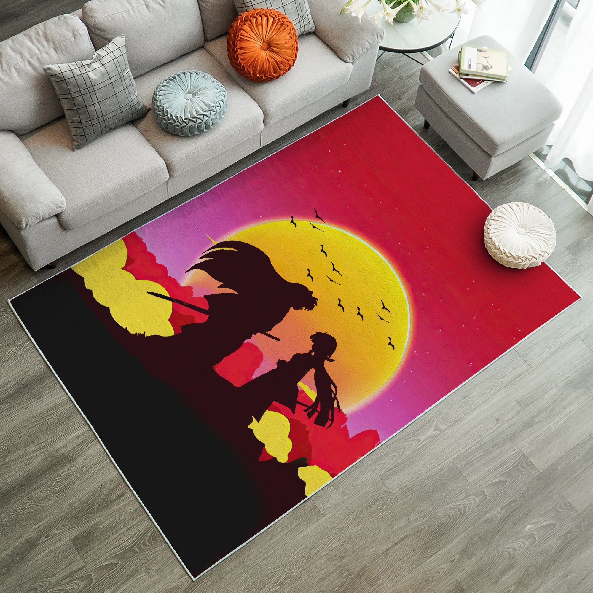 Tapis Inuyahsa Sunset Rug Carpet Rug Home Room Decor – Image 2