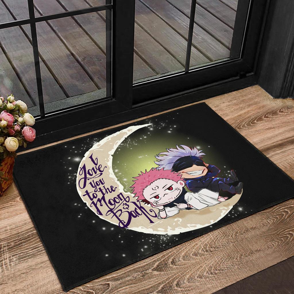 Tapis Jujutsu Kaisen Gojo Sukuna Chibi Anime Doormat – Image 2