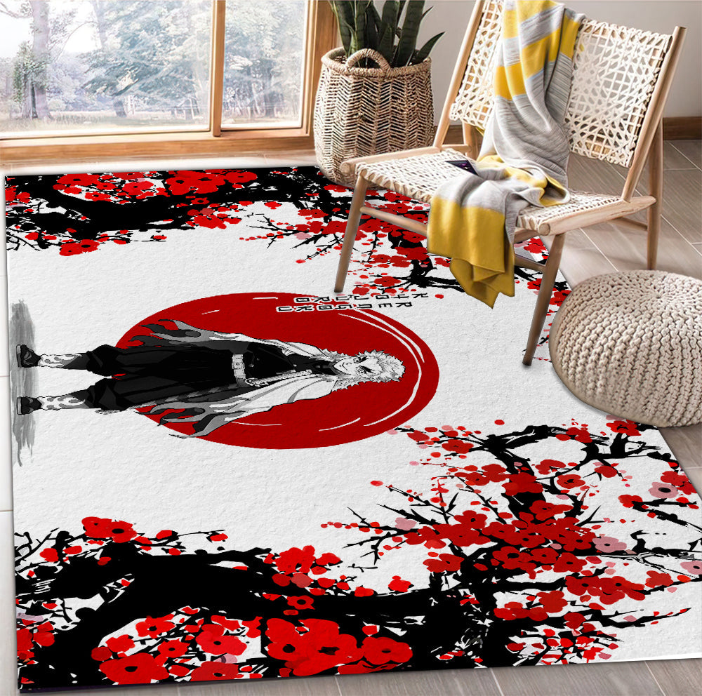 Tapis Rengoku Demon Slayer Japan Style Carpet Rug Home Room Decor – Image 2