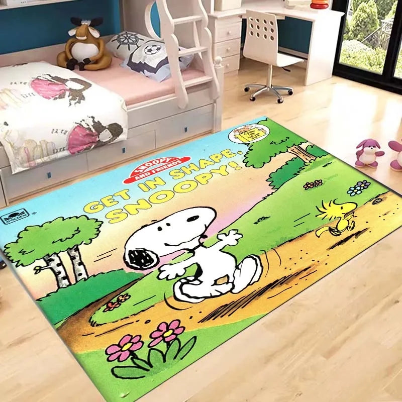 Tapis Snoopy Cosplay Carpet Living Room Bedroom Sofa Rug Door Mat 09