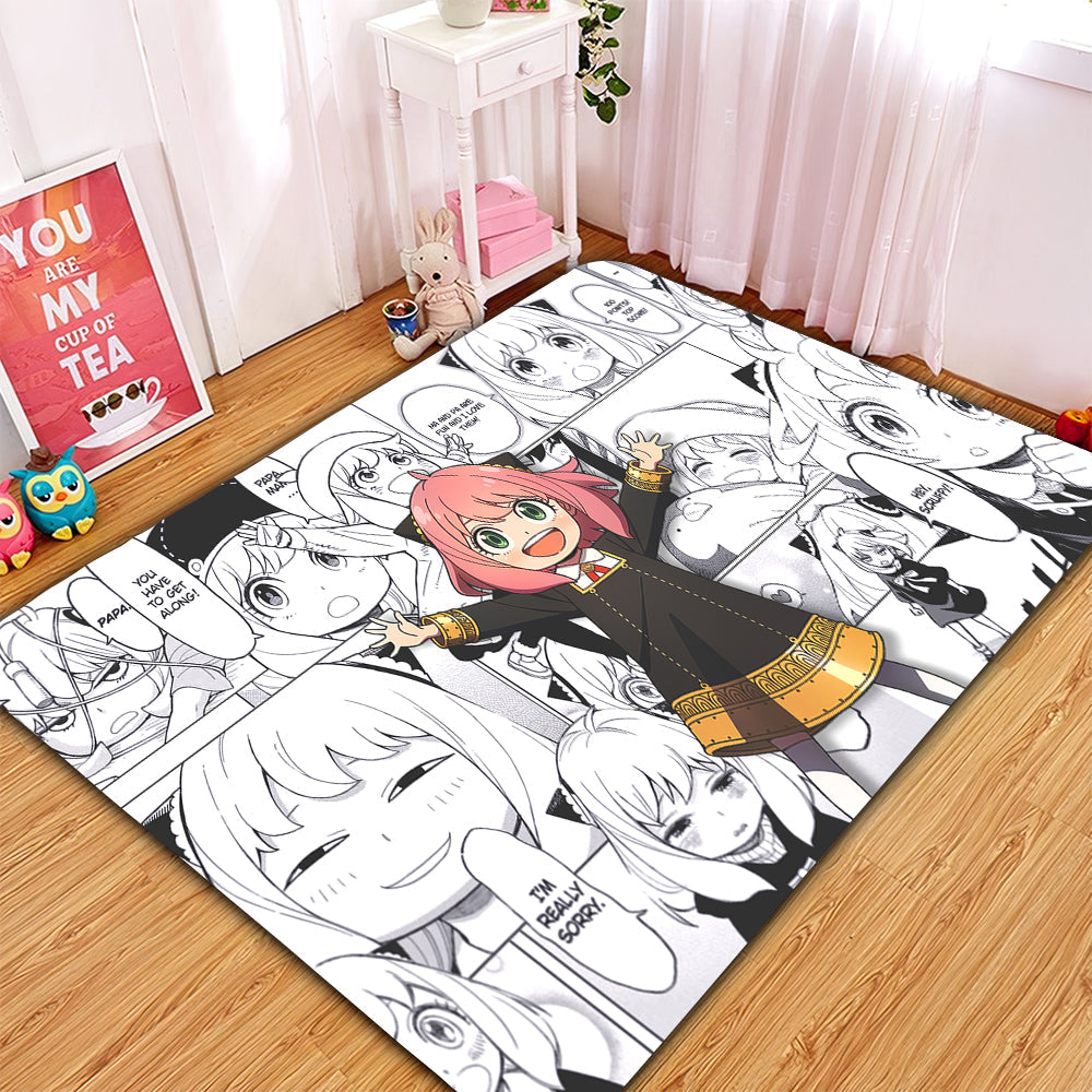 Tapis Anya Forger Spy x Family Rug Carpet Rug Home Room Decor