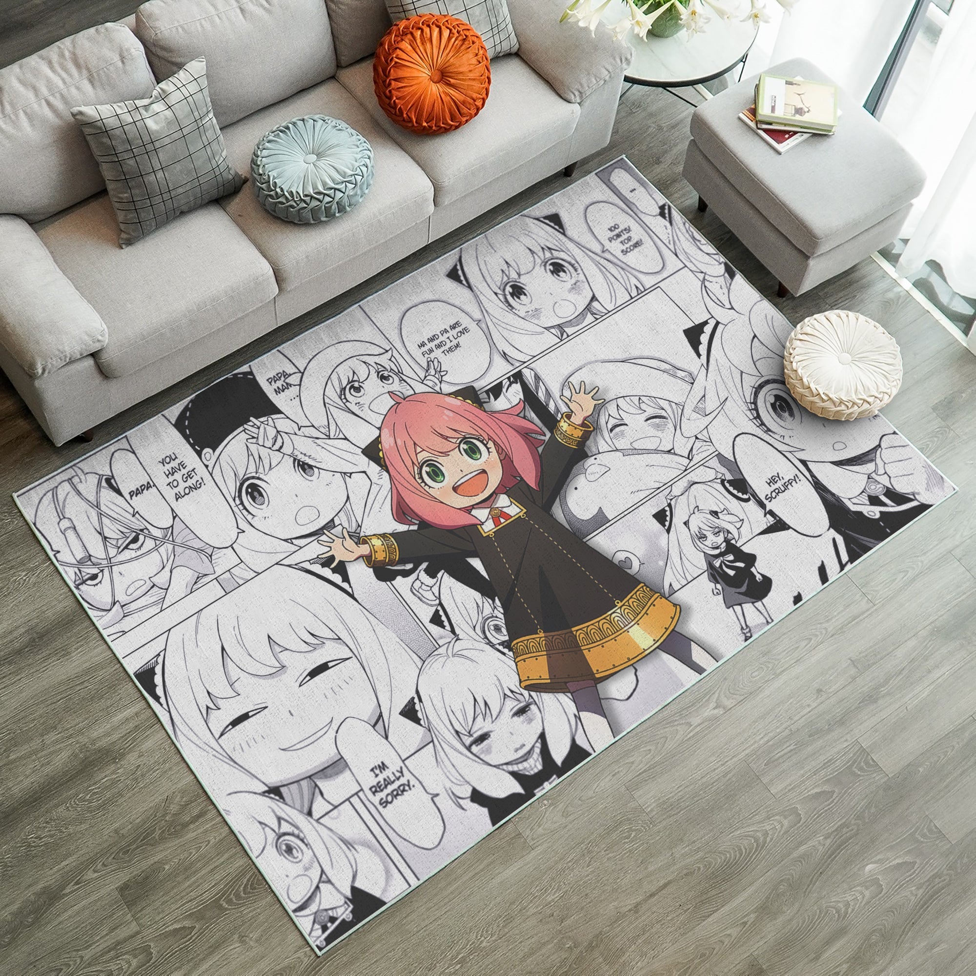 Tapis Anya Forger Spy x Family Rug Carpet Rug Home Room Decor – Image 2