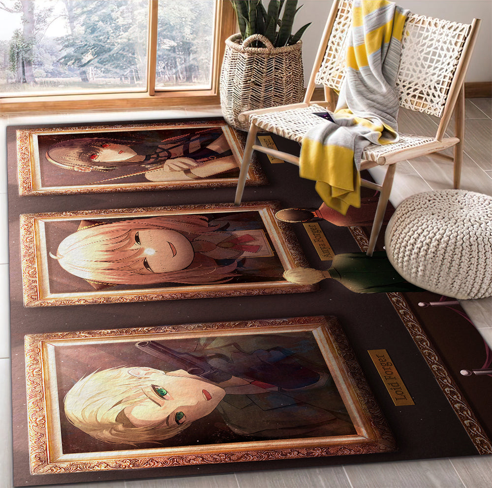 Tapis Yor Forger Anya Forger Spy x Family 1 Rug Carpet Rug Home Room Decor – Image 3