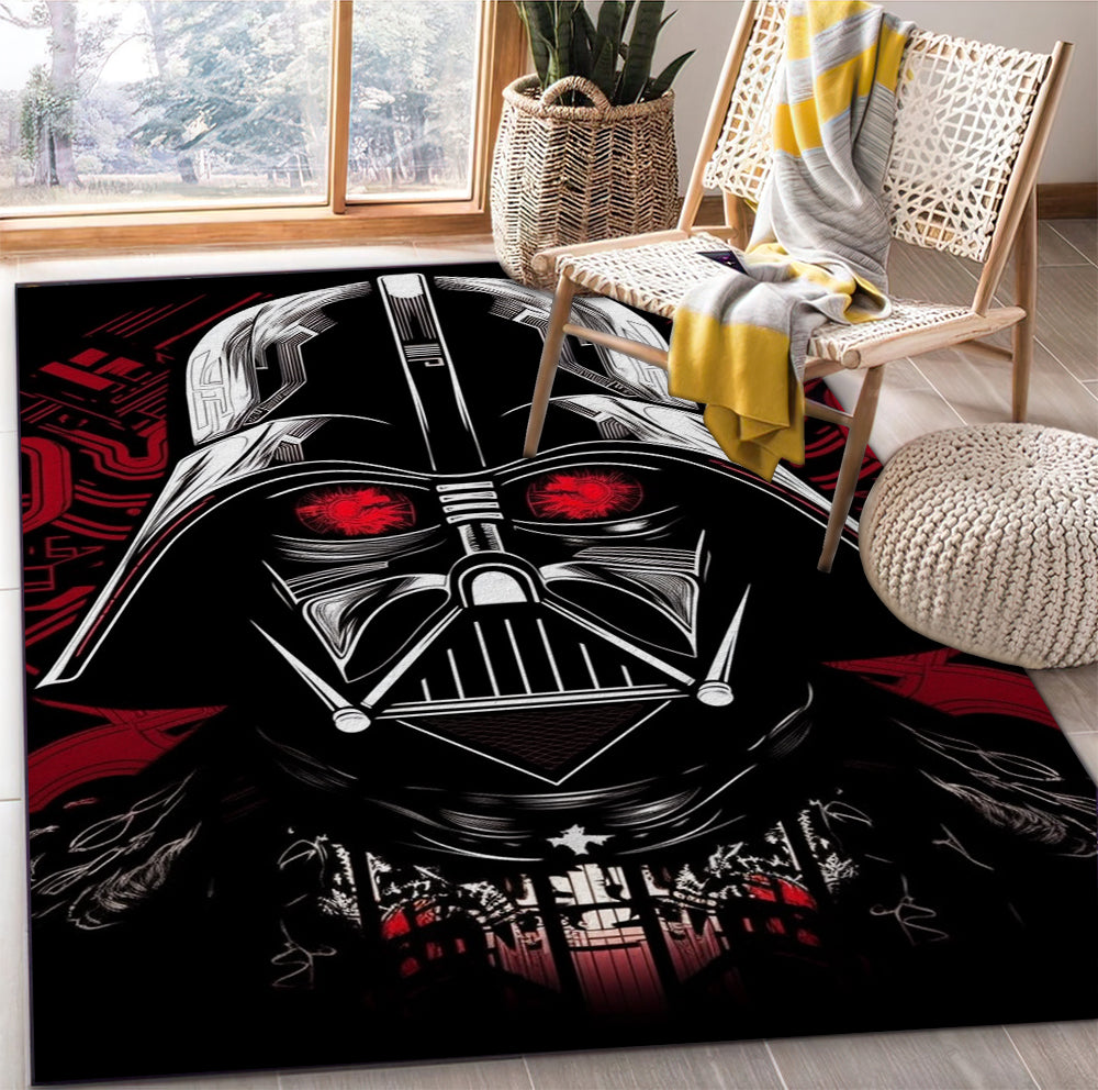 Tapis Darth Vader Red Eye Carpet Rug Home Room Decor – Image 2