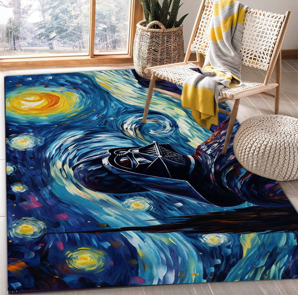 Tapis Darth Vader Starry Night Carpet Rug Home Room Decor – Image 3