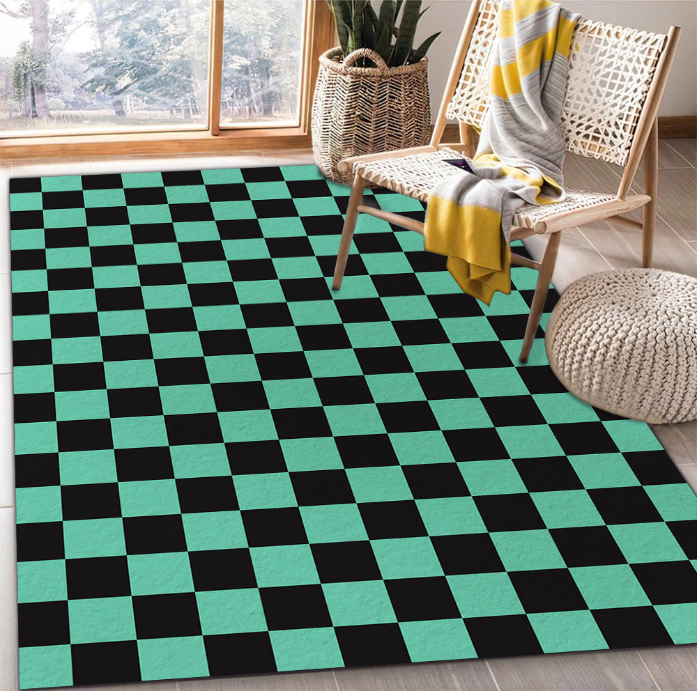 Tapis Tanjiro Kamado Pattern Demon Slayer Kimetsu No Yaiba Carpet Rug Home Room Decor – Image 2