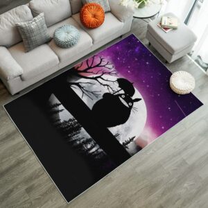 Alternative view of Tapis Totoro Ghibli Moon Night Rug Carpet Rug Home Room Decor