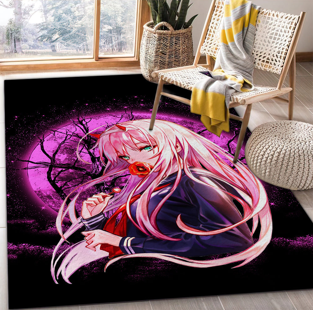 Tapis Zero Two Darling In The Franxx Moonlight Area Carpet Rug Home Decor Bedroom Living Room Decor – Image 2