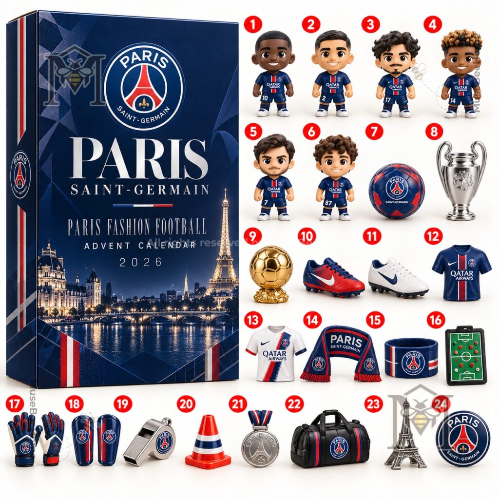 Calendrier de l'Avent Paris Saint-Germain - PSG 2026 - Édition Spéciale Supporters