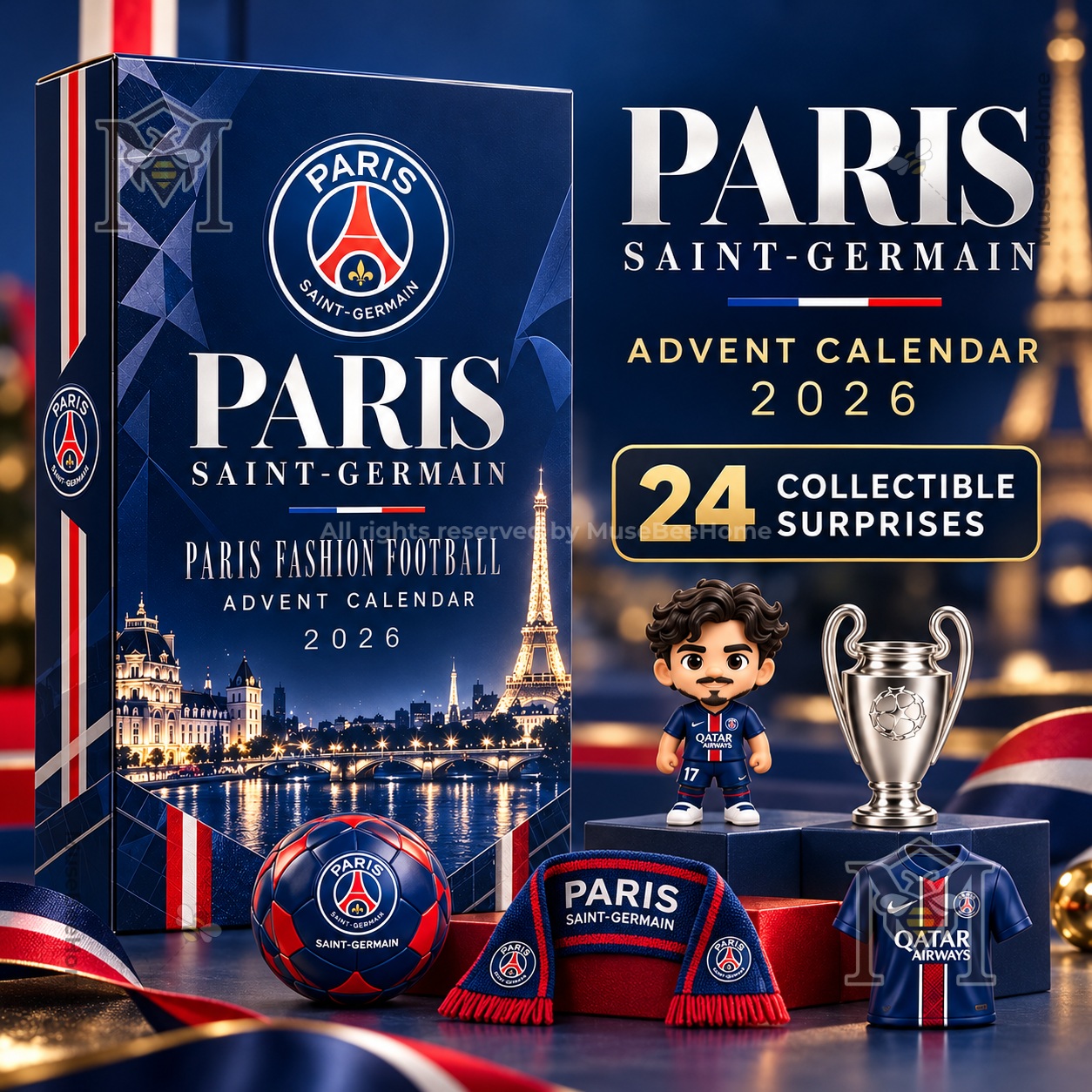 Calendrier de l'Avent Paris Saint-Germain - PSG 2026 - Édition Spéciale Supporters – Image 3